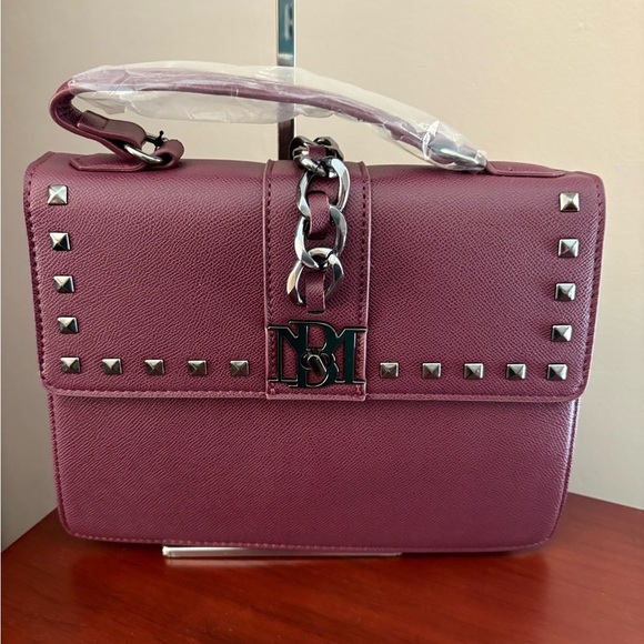 Badgley Mischka Plum and gun metal
Studded Handbag - NWT - Picture 2 of 12